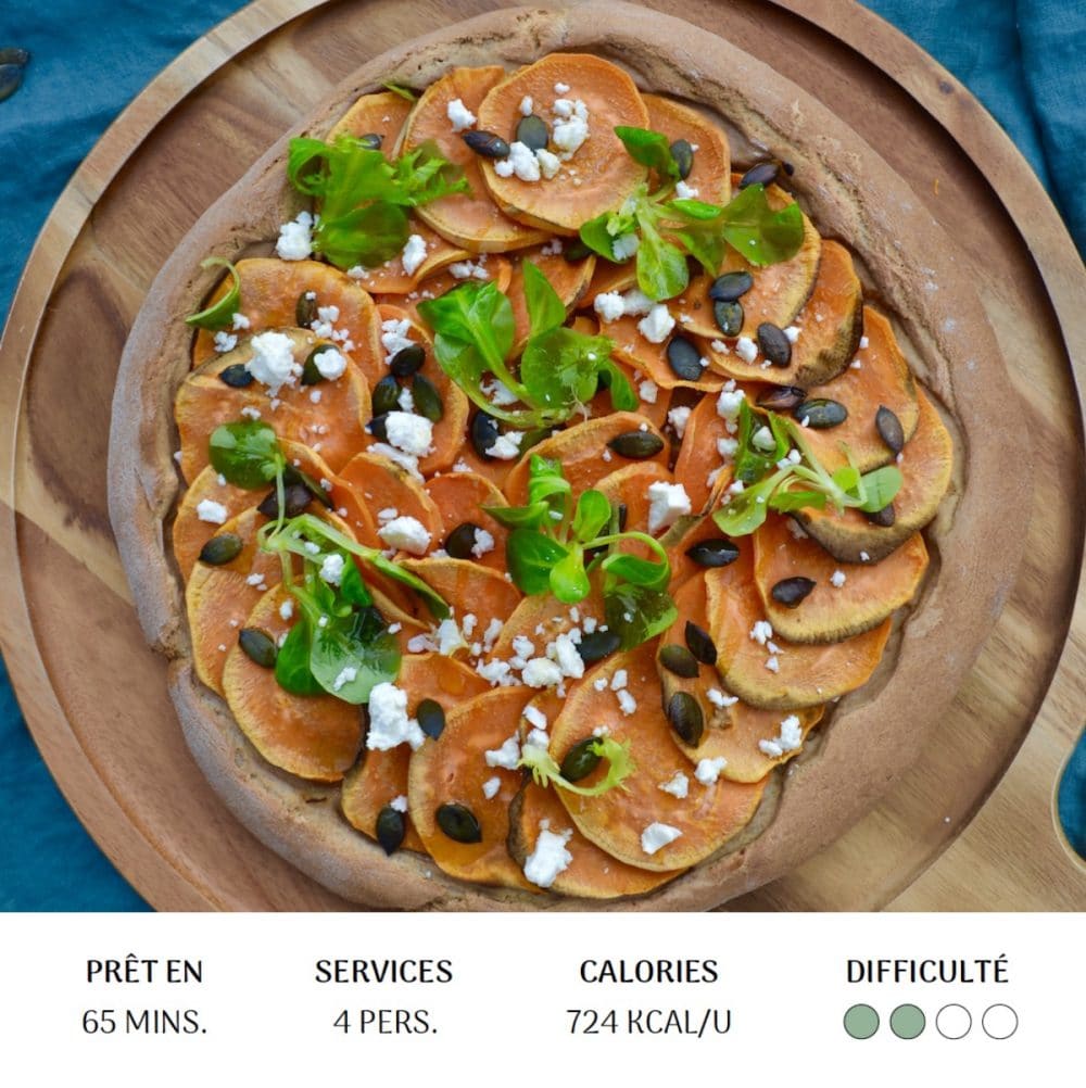 Pizza Patate Douce - Diet&Cie diététicienne en ligne